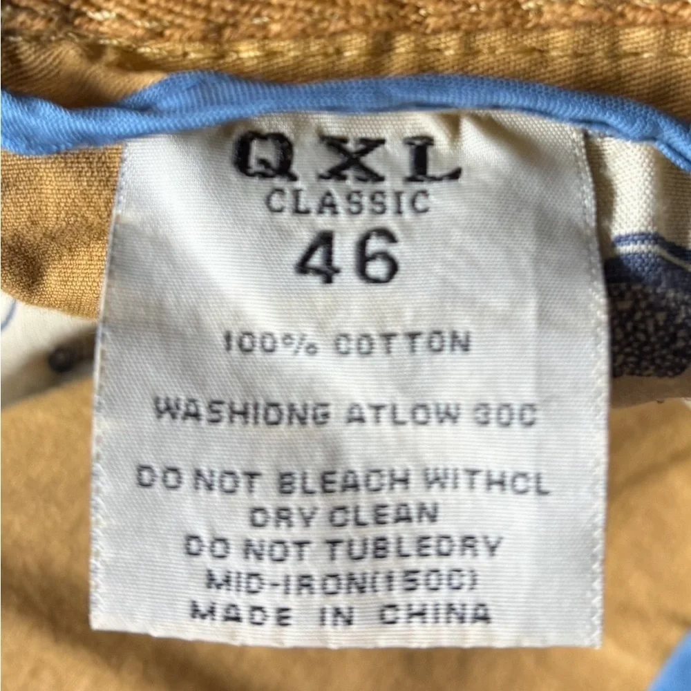 NWT QXL 100% Cotton Men's Tan Cargo Shorts
